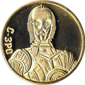 C-3POの金色メダル