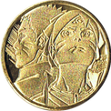 NARUTOの金色メダル