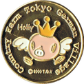 東京ドイツ村のキャラクター「ホーリー」の金色メダル