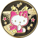 海ほたるキティの金色メダル(ピンク)
