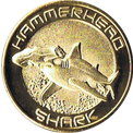 シュモクザメの金色メダル