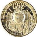 国鉄C62形蒸気機関車の金色メダル