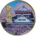 熱海城の金色メダル